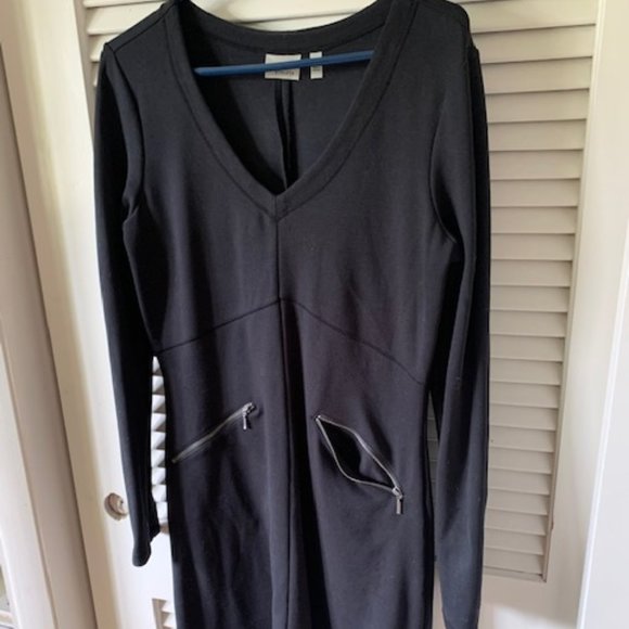 Athleta Black Celebration Dress SZ M BLACK - Picture 4 of 5